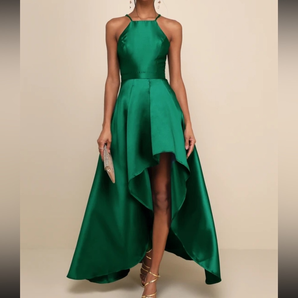 Green Hi Lo Dress